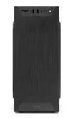 SilentiumPC case MiniT Armis AR1 Pure Black SD reader 2x USB 3.0 1x 80mm fan black thumbnail (8 of 10)