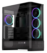 Endorfy kotelo Aquarius 8000 Corona / ATX / 4x120mm ARGB tuuletin / USB 3.0 / USB-C / panoraama / pyöristetty lasi / musta Endorfy kotelo Aquarius 8000 Corona / ATX / 4x120mm ARGB tuuletin / USB 3.0 / USB-C / panoraama / pyöristetty lasi / musta (1 of 15)