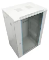 XtendLan 18U 600x450 ar an mballa doras gloine aon-phíosa liath