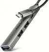 AXAGON multi USB-C hub ALU STRIP HUE-STC 1xUSB-C 1xUSB-A (5GBs) 2xUSB-A (480Mbps) cable 12cm