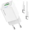 COLORWAY 1x USB-C mains charger GaN PD PPS QC 30W Including 100cm cable White