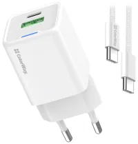 COLORWAY 1x USB-C mains charger GaN PD PPS QC 30W Including 100cm cable White COLORWAY 1x USB-C mains charger GaN PD PPS QC 30W Including 100cm cable White (1 of 12)