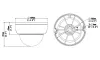 Câmera IP Uniarch by Uniview IPC-D125-APF28 Dome 5Mpx lente 2,8mm 1944p IP67 IR30 IK10 PoE Onvif thumbnail (3 of 3)
