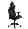 CANYON Cathaoirleach cearrbhachais OÍCHE PU fráma miotail leathair 90-150 ° backrest ardaitheoir gáis 3d rang 4 dubh-oráiste thumbnail (7 of 7)