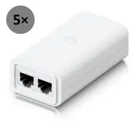 Ubiquiti 24V PoE adapter 2.5GbE 5 komada 2.5Gbit PoE adapter 24V 0.5A (12W) uključujući set od 5 kabela za napajanje Ubiquiti 24V PoE adapter 2.5GbE 5 komada 2.5Gbit PoE adapter 24V 0.5A (12W) uključujući set od 5 kabela za napajanje (1 of 4)