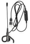 NEDIS headset PC-hörlurar + in-ear mikrofon Mono 96 dB USB-C USB-A svart-grå thumbnail (3 of 3)