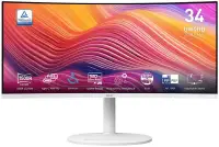 MSI Modern MD342CQPW 34" 3440x1440 VA 1ms 120Hz 300cd m2 3500:1 HDMI DP USB USB-C VESA hvid MSI Modern MD342CQPW 34" 3440x1440 VA 1ms 120Hz 300cd m2 3500:1 HDMI DP USB USB-C VESA hvid (1 of 6)