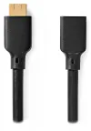 Extensão NEDIS Cabo HDMI 2.1 de ultra alta velocidade com Ethernet 8K@60Hz conectores HDMI-HDMI banhados a ouro CAIXA preta 1m thumbnail (2 of 2)