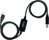 PremiumCord Repetidor USB 2.0 y cable de conexión (A M-B M) 10 m negro