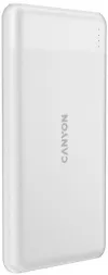 Power bank CANYON PB-1009W10 000mAh Li-pol In USB-C+Lightning-AppleOut USB-C PD 20W+1xUSB-A QC 3.0 white