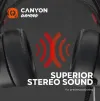 CANYON Gaming peakomplekt Interceptor GH-8A LED PC PS4 Xbox one Deep bassi kaabel 2m USB+2x35F TRS pesa + jaotur thumbnail (13 of 13)