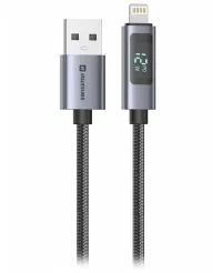 Swissten LCD Kabel USB-A Lightning 1m Swissten LCD Kabel USB-A Lightning 1m (1 of 2)