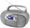 Soundmaster SCD7600TI DAB+ Idirlíon Wi-Fi Raidió BT CD MP3 LCD RDS USB AUX IN Silver