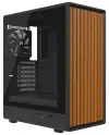 Carcasă Krux Heliora ATX cu ventilator 120 mm USB 3.0 USB-C, design cu panou rotunjit din lemn, negru Carcasă Krux Heliora ATX cu ventilator 120 mm USB 3.0 USB-C, design cu panou rotunjit din lemn, negru