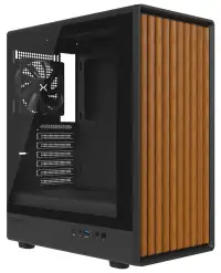 Carcasă Krux Heliora ATX cu ventilator 120 mm USB 3.0 USB-C, design cu panou rotunjit din lemn, negru Carcasă Krux Heliora ATX cu ventilator 120 mm USB 3.0 USB-C, design cu panou rotunjit din lemn, negru (1 of 7)
