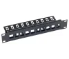 Triton 10' modulární patch panel 1U pro max. 10ks keystoneotvor 148x175mm