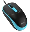 GeniUS DX-123 Ocean Blue sreangaithe 1200 dpi USB dubh-gorm thumbnail (3 of 4)