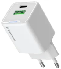 COLORWAY 1x USB-C mains charger GaN PD PPS QC 35W White COLORWAY 1x USB-C mains charger GaN PD PPS QC 35W White (1 of 13)