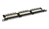 Solarix 19" Patch panel 24xRJ45 CAT6 UTP s vyvaz.lištou černý 05U SX24HD-6-UTP-BK