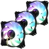 Zalman lot de 3 ventilateurs ZM-IF120 120mm ARGB 3 broches blanc et noir thumbnail (1 of 6)