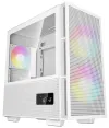 DEEPCOOL fodral CH360 Digital mATX 140 mm +120 mm fläkt USB 3.0 USB-C mesh panel glas sidopanel vit