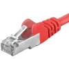 Cable de conexión Premiumcord Cat6a S-FTP AWG 26,7 longitud 0,25 m rojo thumbnail (1 of 1)