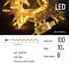 Chaîne LED COLORWAY intérieur 100 LED longueur 10m blanc chaud 8 fonctions Alimentation USB thumbnail (2 of 13)