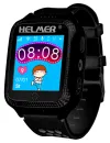 Faire leanaí HELMER LK 707 le taispeáint tadhaill locator GPS IP54 micrea SIM comhoiriúnach le Android agus iOS dubh