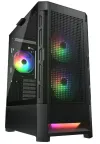 COUGAR PC Case DUOFACE Pro Black Mid Tower Airflow Front Panel TG Left Panel 2 x ARGB 140mm & 1x 120mm Fans