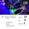 COLORWAY LED-kæde indendørs 100 LED'er længde 10m multi-farve 8 funktioner USB strømforsyning thumbnail (2 of 20)