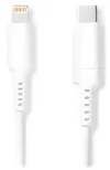 NEDIS Lightning kabelis USB 2.0 Apple Lightning 8 kontaktu USB-C spraudnis apaļa balta kaste 1m