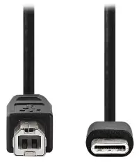 NEDIS кабел USB 2.0 щепсел USB-C щепсел USB-B 480 Mbps никелиран черен на едро 1 м NEDIS кабел USB 2.0 щепсел USB-C щепсел USB-B 480 Mbps никелиран черен на едро 1 м (1 of 2)