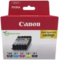 Μελάνι Canon PGI-580 CLI-581 PGBK C M Y BK MULTI Πακέτο Οικονομικών Μελανιών Μελάνι Canon PGI-580 CLI-581 PGBK C M Y BK MULTI Πακέτο Οικονομικών Μελανιών (1 of 1)