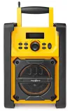 NEDIS digital radio stationær version strøm 15W FM Bluetooth IPX5 batteridrevet netstrøm sort-gul thumbnail (2 of 6)