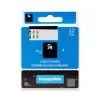 PRINTLINE kompatibilní páska s DYMO 40913 S0720680 9mm 7m černý tisk bílý podklad D1