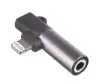 Akyga adaptér Lightning Lightning Jack 3.5mm ABS cierna Akyga adaptér Lightning Lightning Jack 3.5mm ABS cierna