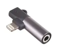Akyga Adapter Lightning Lightning Jack 3,5mm ABS schwaarz Akyga Adapter Lightning Lightning Jack 3,5mm ABS schwaarz (1 of 1)