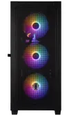 BitFenix ​​behuizing Graph ATX 4x120 mm ventilator F-RGB 2xUSB 3.0 USB 2.0 zwart thumbnail (3 of 9)