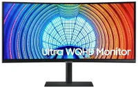Samsung S65UA 34" Извит 3440x1440 VA 5ms 300 cd m2 DP HDMI USB LAN черен Samsung S65UA 34" Извит 3440x1440 VA 5ms 300 cd m2 DP HDMI USB LAN черен (1 of 9)