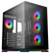Krux-chassi Atron ATX 4x120 mm PWM ARGB-fläkt USB 2.0 USB 3.0 USB-C panoramasvart Krux-chassi Atron ATX 4x120 mm PWM ARGB-fläkt USB 2.0 USB 3.0 USB-C panoramasvart